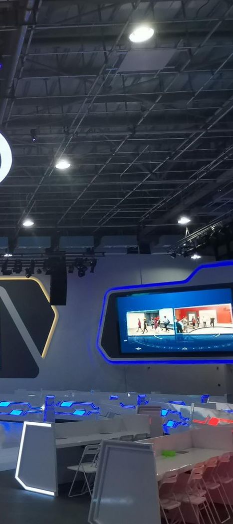 view 5 of 2020年5月，郑州网络信息科技馆，“强网杯”电子竞技永久场馆，灯光音响一体化管理，实时画面投放，远程会议实时零延时投放